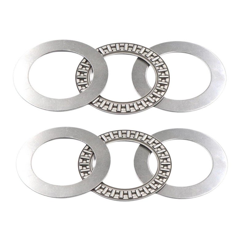 DEEG 2PCS AXK2035 2AS Thrust Needle Roller Bearing with 4 Washers, 20 x 35 x 4m Thrust Bearing NTA1220+2TRA for Mower Power Steering - Image 2